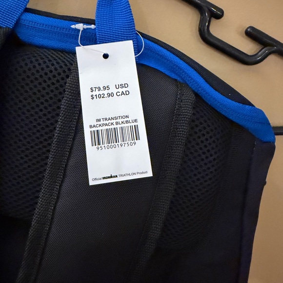 Iron Man Black and Blue Backpack with Red Logo - Picture 4 of 4